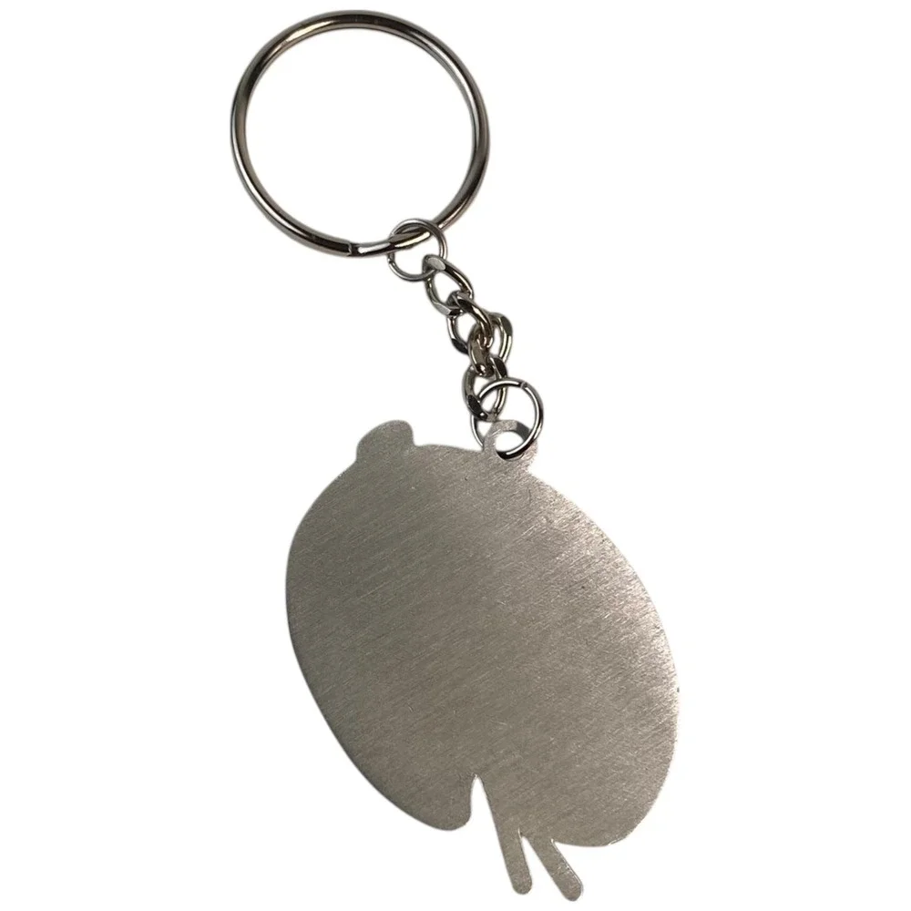 Artist Palette Keychain Silver‎ Tone Paint Brush Tube Color Keychain E14Q